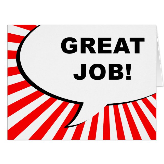 super boulot ! bulle comique (Devant horizontal)