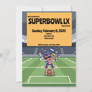 Super Bowl Watch Party Invitation