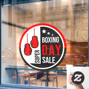 Super Boxing Day Sale Christmas Season Business Window Cling