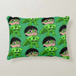 Super Boy Action Hero Accent Pillow