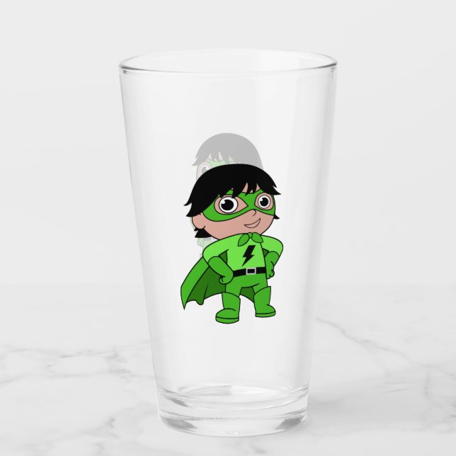 Super Boy Action Hero Glass (Front)