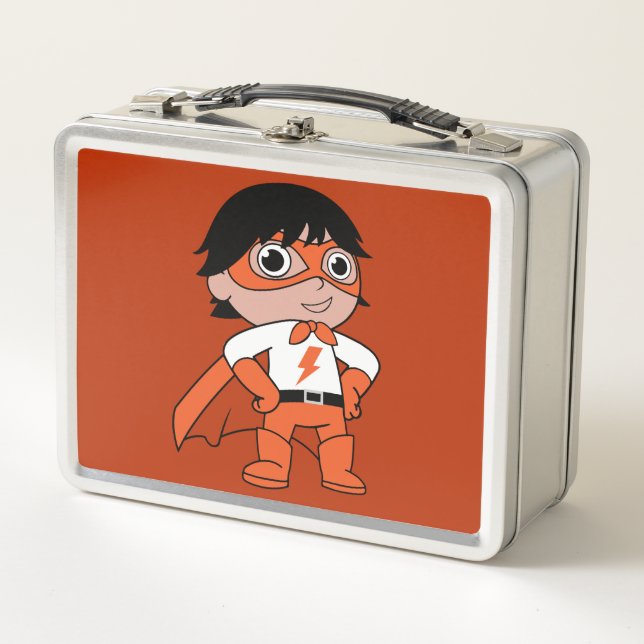 Super Boy Action Hero Metal Lunch Box (Front)