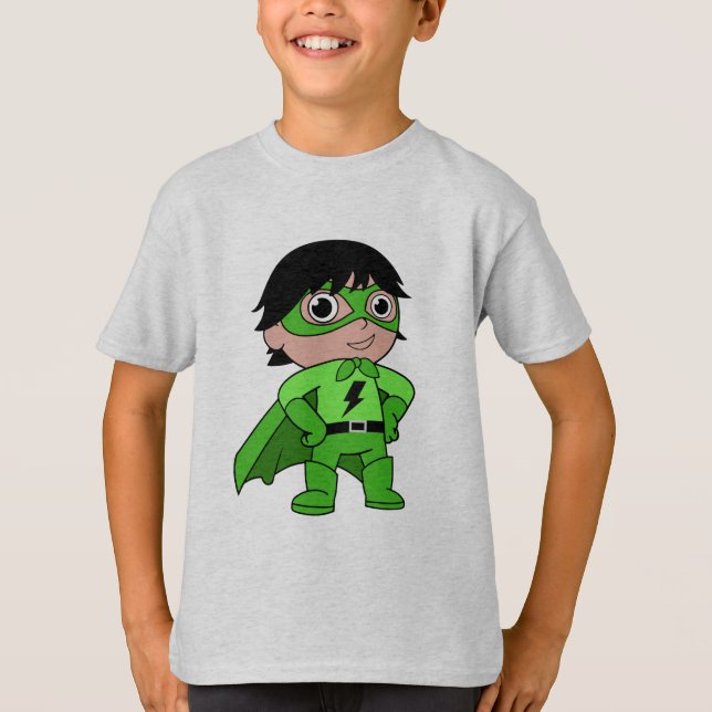 Super Boy Action Hero T-Shirt (Front)