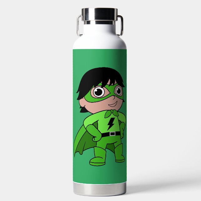 Super Boy Action Hero Water Bottle (Front)