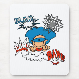 Super Boy Blam Bang Pow Mouse Pad