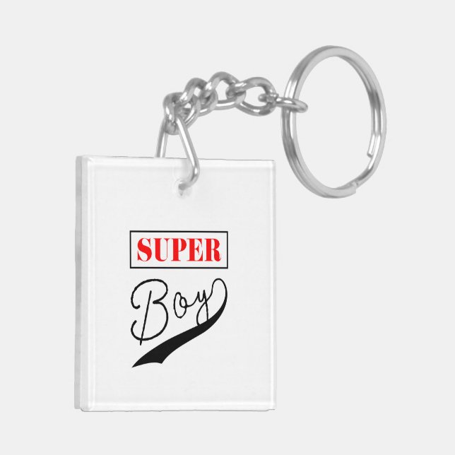 Super Boy  Keychain (Back Left)