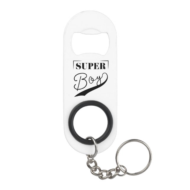 Super Boy Keychain Bottle Opener (Back)