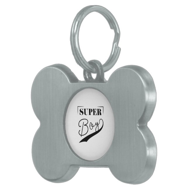 Super Boy Pet ID Tag (Front Right)