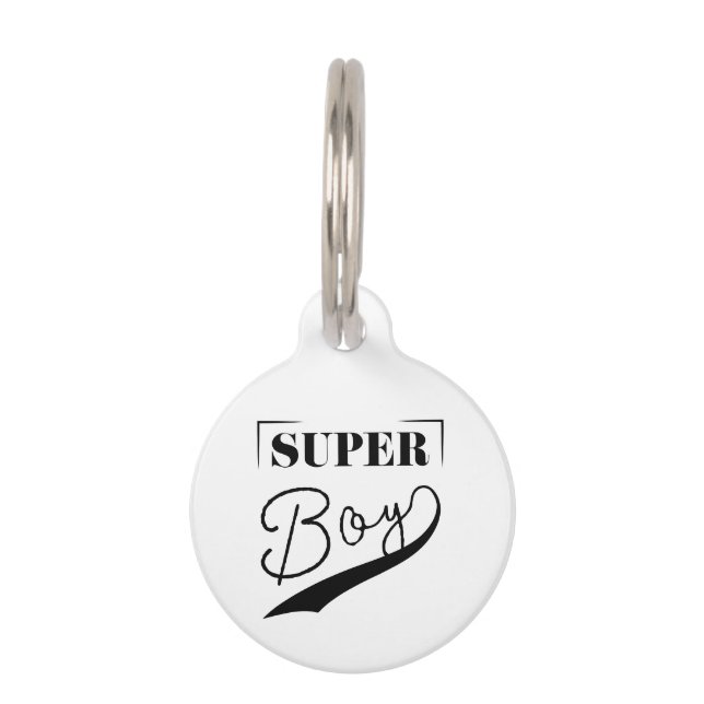 Super Boy Pet Tag (Front)