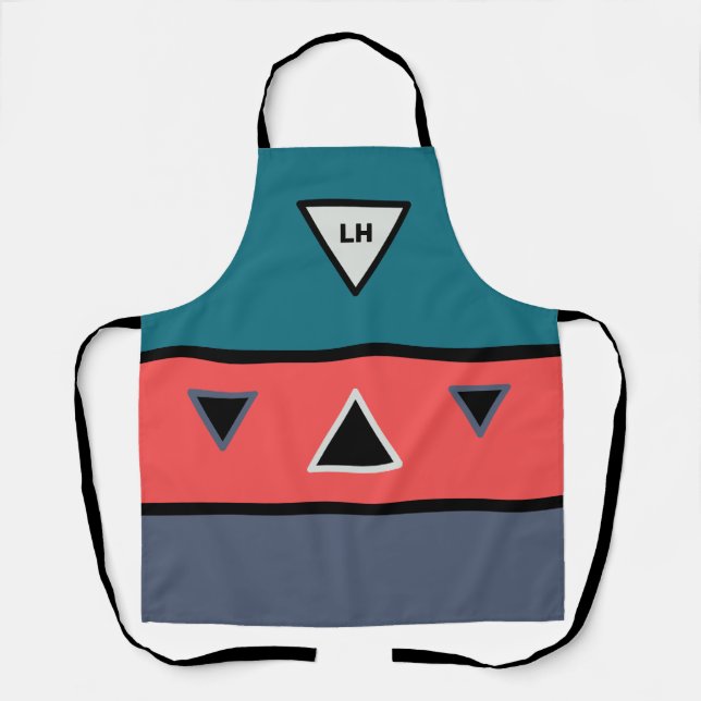 Super Bright Tri-Coloured Southwestern Style Apron (Front)