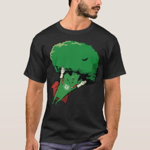 Super Broccoli Vegan Hero by Tobe Fonseca T-Shirt