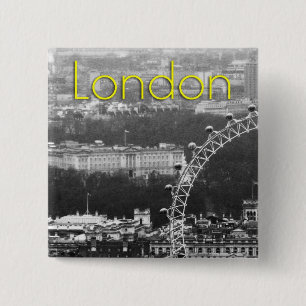 Super! Buckingham Palace London 2 Inch Square Button