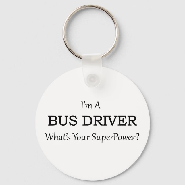 Super Bus Driver Keychain (Front)