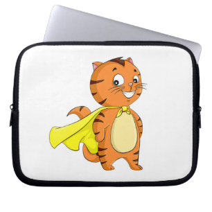 Super Cat Cartoon Laptop Sleeve
