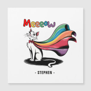 Super Cat Meeeow – Rainbow Cape Pride Cat