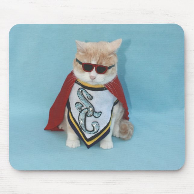 Super Cat Mouse Pad (Front)