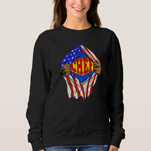 Super Chef Hero Job Sweatshirt (Front)