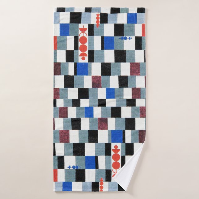 Super Chess, Paul Klee Bath Towel (Bath Towel)