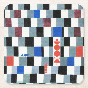 Super Chess, Paul Klee Square Paper Coaster