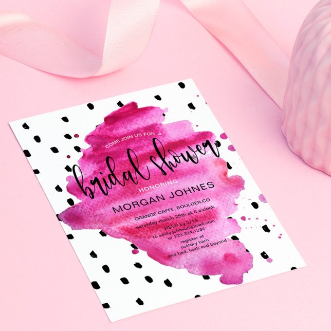 Super Chic Hot Pink | Bridal Shower Invitation (Creator Uploaded)