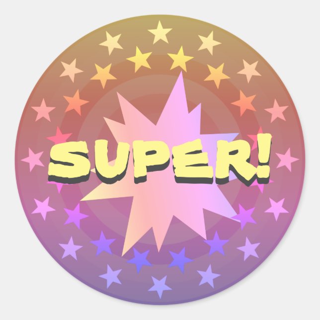 Super Classic Round Sticker (Front)