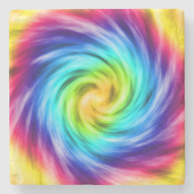 Super Colourful Whirlpool Stone Coaster (Front)
