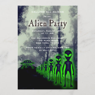 Super Cool Alien et Invitation du parti UFO