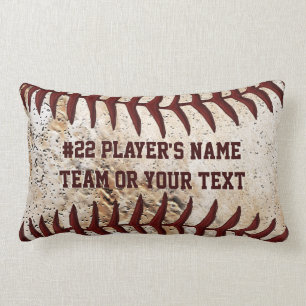 Super Cool Baseball Team Pillows with YOUR TEXT