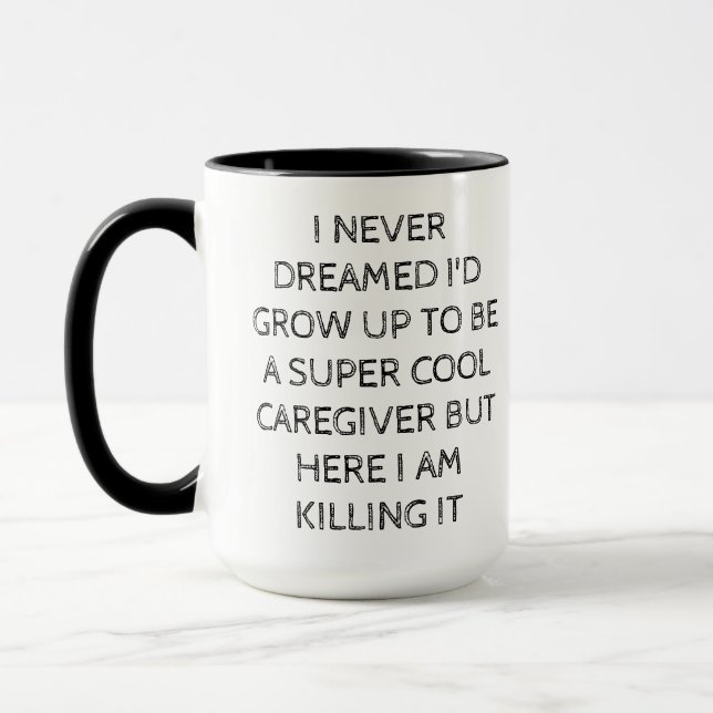 Super Cool Caregiver Mug – Funny Gift for Caregive (Left)