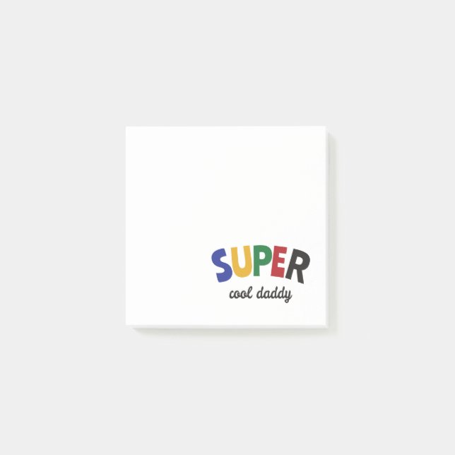 Super cool daddy post-it notes (Front)
