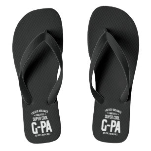 Super Cool G-Pa   Grandfather Gift Flip Flops