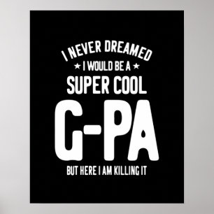 Super Cool G-Pa   Grandfather Gift Poster