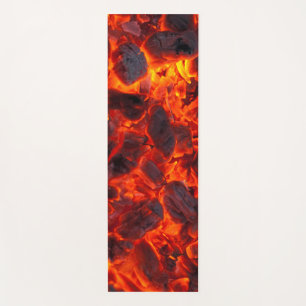 Super Cool Glowing Coals Yoga Mat