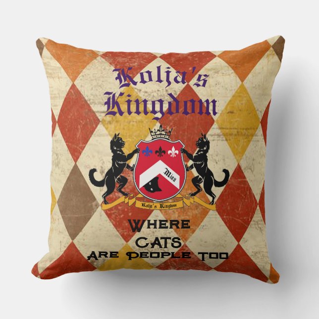 Super Cool Kolja's Kingdom Pillow! Throw Pillow (Front)