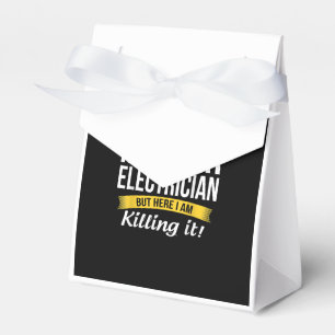 Super Cool Master Electrician Funny Gift Favor Box
