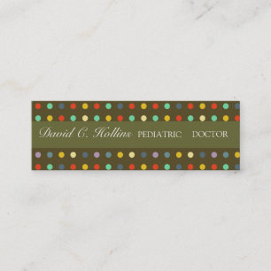 Super Cool Pediatric Doctor Mini Business Card