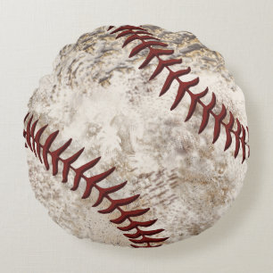 Super Cool Round Dirty Baseball Pillow for Guys