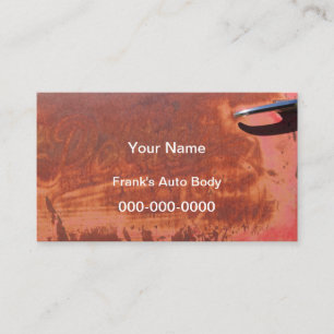 Super Cool Rusty Old Car Door Business Card
