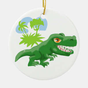 Super Cool T-Rex Ceramic Ornament