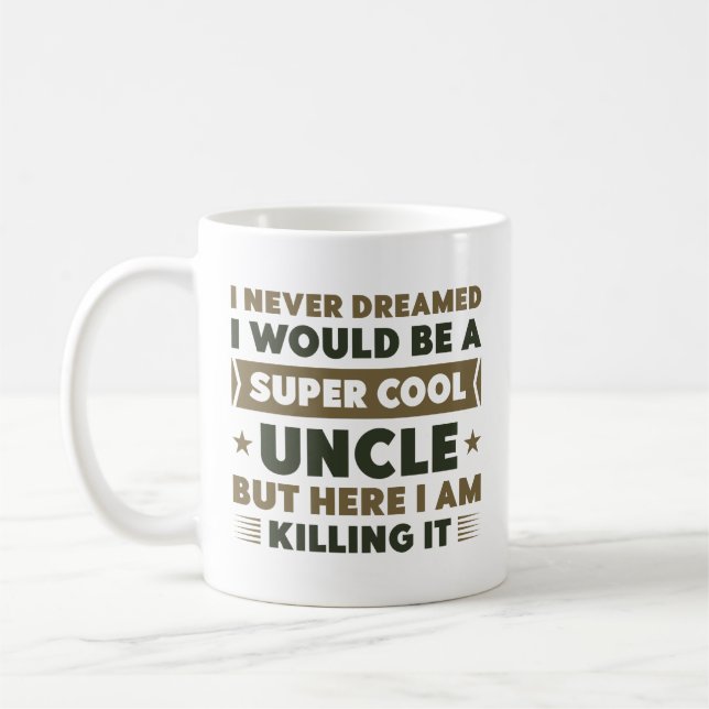 Super Cool Uncle Coffee Mug (Left)