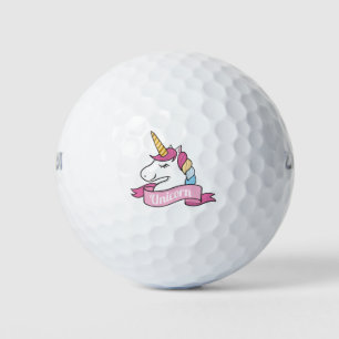 Super Cool Unicorn Golf Balls