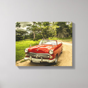 Super Cool Vintage Thunderbird Automobile Canvas Print
