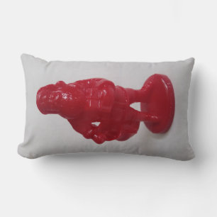 Super Cool Wax Santa Throw Pillow