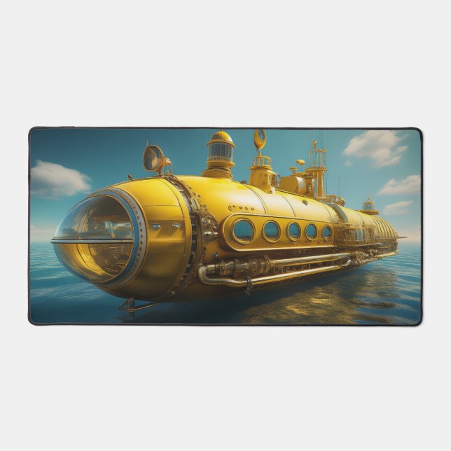 Super Cool Yellow Submarine Desk Mat! Mat (Front)