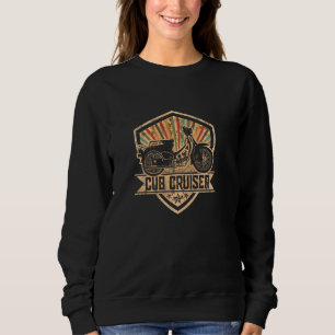 Super Cub Cruiser C100 Moped Motorcycle Retro Japa Sweatshirt