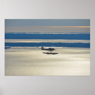 Super Cub over Ochlockonee Bay Poster