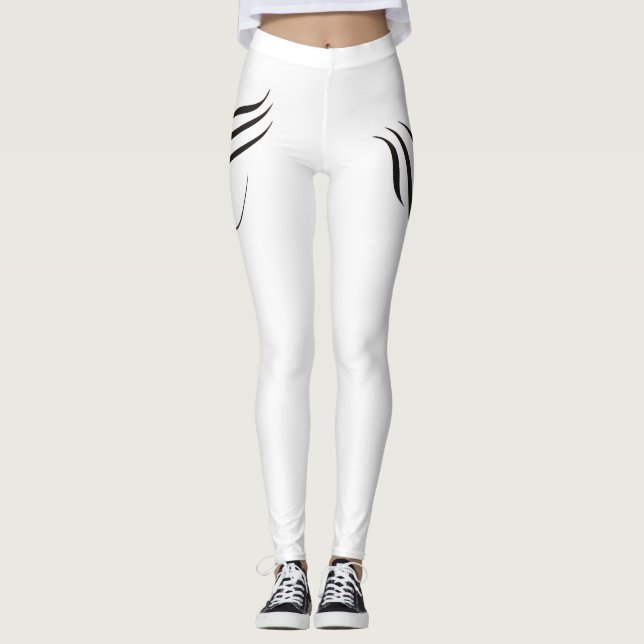 Super Cursive tattoo  Leggings (Front)