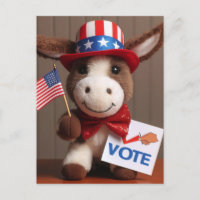 Super Cute Adorable Plush Donkey Vote
