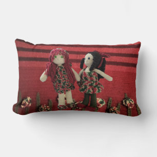 Super Cute Amigurumi Best Friends Dolls Pillow! Lumbar Pillow