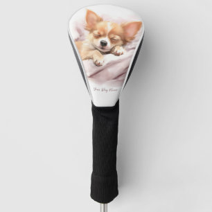 Super cute angel sleeping puppy Chihuahua Dog 005  Golf Head Cover